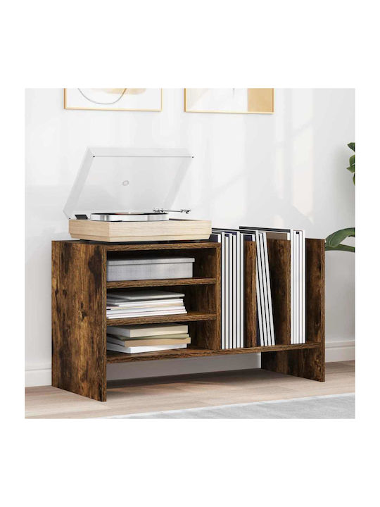 Wand Nischenschrank für Wohnzimmer aus Spanplatte Rauchdunkle Eiche 78.5x35x45cm