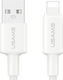 Usams USB-A to Lightning Cable 12W Λευκό 1m SJ762USB01