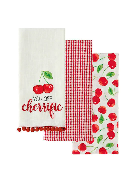 Kentia Fazzy Towel from 100% Cotton in Red Colo...