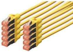 Digitus DK-1644-020-Y-10 S/FTP Кат.6 Мрежов Кабел Ethernet 2м Жълт 10 Бройки Digitus DK-1644-020-Y-10 S/FTP Кат.6 Мрежов Кабел Ethernet 2м Жълт 10 Бройки