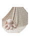 Viopros Baby Blanket Nursery Swaddling Blanket Fleece Orange with Animal 75x90cm 2 Pieces