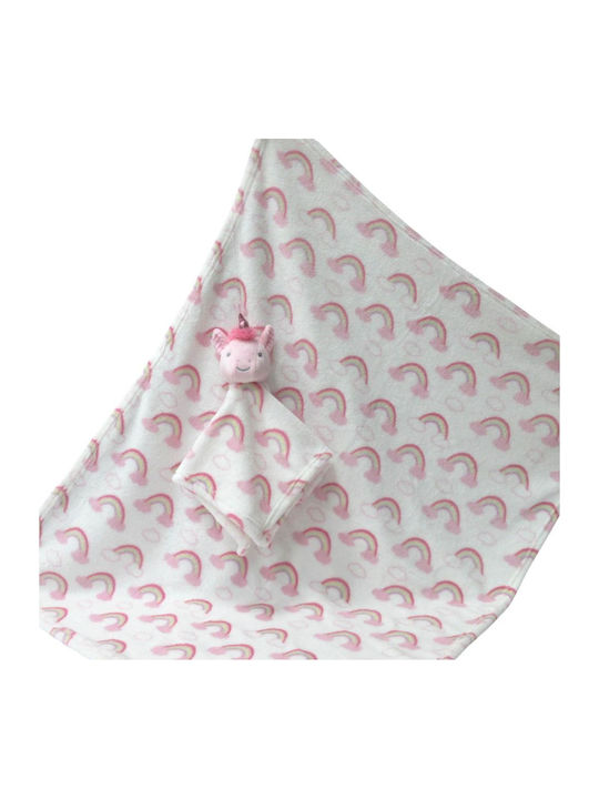 Viopros Blanket Nursery Swaddling Blankets Pink 70x90cm 2pcs