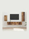 Living Room TV Unit Old Wood L30xW31xH100cm