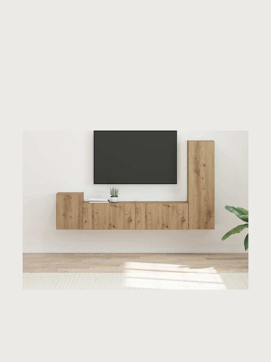 Living Room TV Unit Artisan Oak L30xW31xH100cm