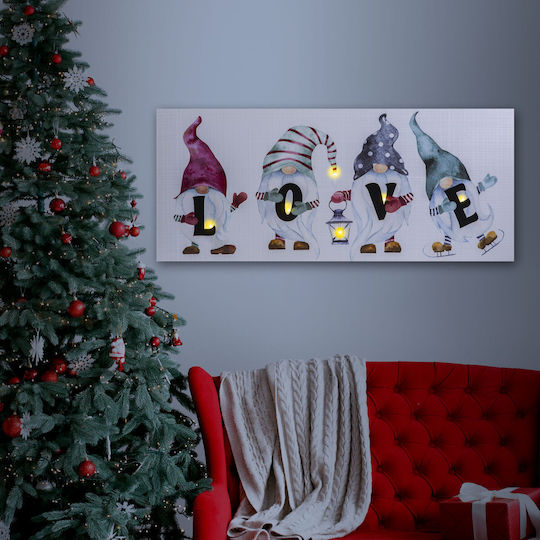 Led Painting Love Hanger 2 Aa Batteries 30 X 70 Cm 58477