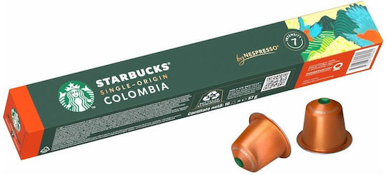 Starbucks Kapseln Espresso Kompatibel mit Maschine Nespresso 10Mützen