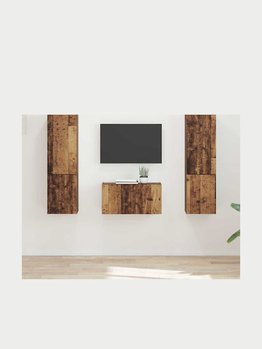 Living Room TV Unit Old Wood L30xW31xH60cm
