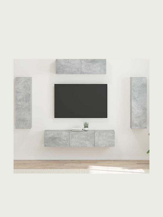 Wohnzimmer TV-Einheit Grey mit Beleuchtung L30x...