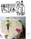 Set Inele Pentru Torturi Fashion Girl 14 Bucăți Patchwork