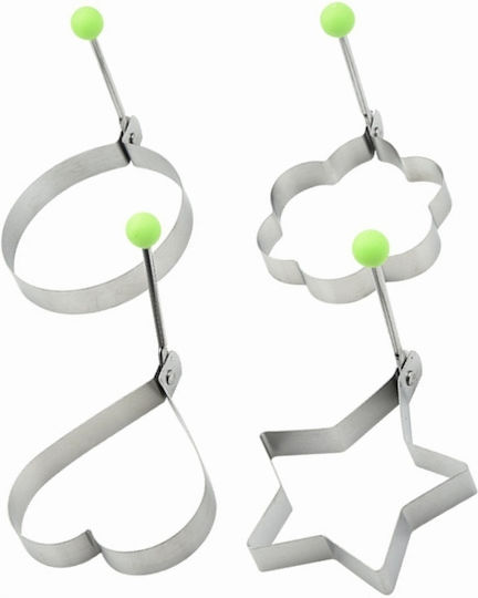 Set 4 Seeded Egg Molds In Steel