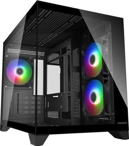 Cougar FV150 MINI Gaming Mini Tower Computer Case with Side Window Black