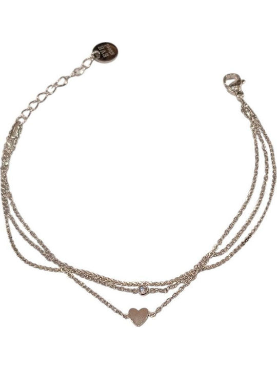 Awear Women's Bracelet with Heart Design in Steel