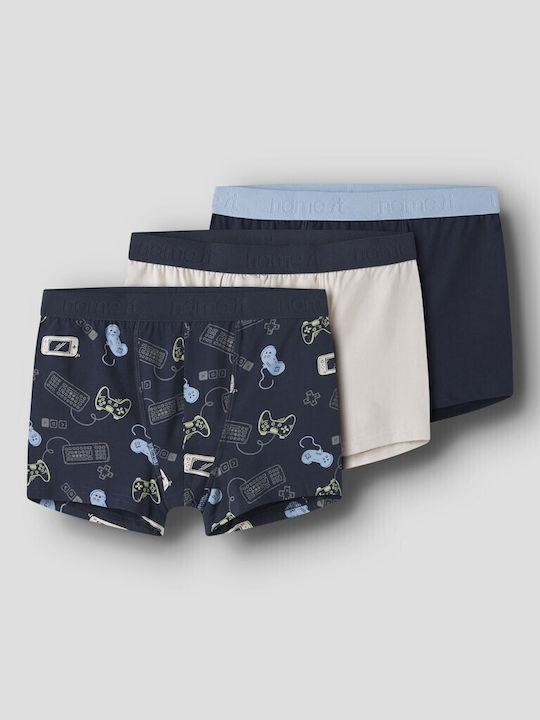 Name It Kinderunterwäsche Set für Kinder 3 Stück Marineblau
