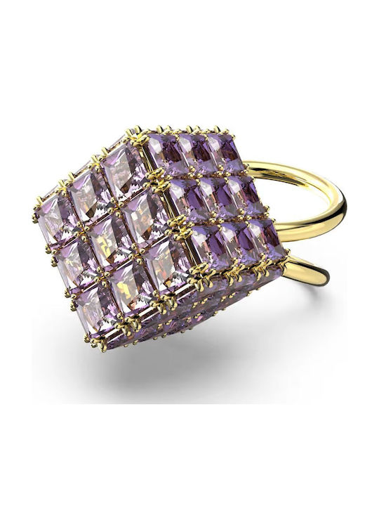 Swarovski Damen Ring mit Steinen aus Stahl