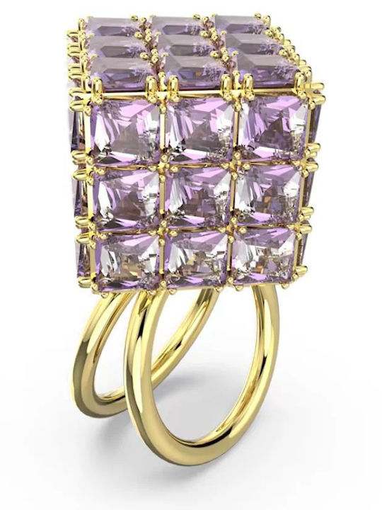 Swarovski Γυναικείο Δαχτυλίδι με Πέτρες από Ατσάλι