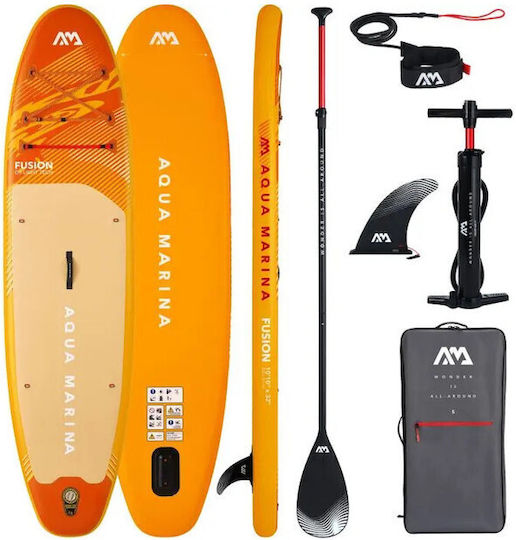 Aqua Marina Fusion Inflatable SUP Board with Length 3.3m Orange