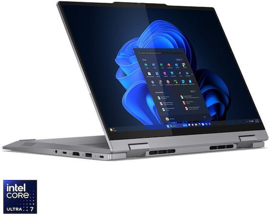 Lenovo ThinkBook 14 2-în-1 G5 IAU 14" Panou IPS FHD+ Ecran Tactil (Ultra 7-255U/16GB/512GB SSD/W11 Pro) Gri Lună (Tastatură Engleză UK)