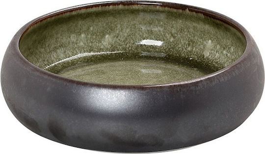 Espiel Pebble Ceramic Salad Bowl Brown-Green 16.5x16.5x5cm