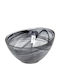 Espiel Atlas Alabaster Glass Salad Bowl Black 14.5x8.5x8.5cm