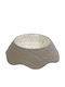 Espiel Spirit Rock Ceramic Salad Bowl Beige 12.5x12.5x3.5cm