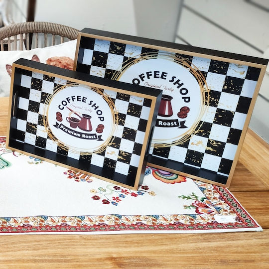 Etoile Tavă Decorativă Lemn Dreptunghiulară 1buc