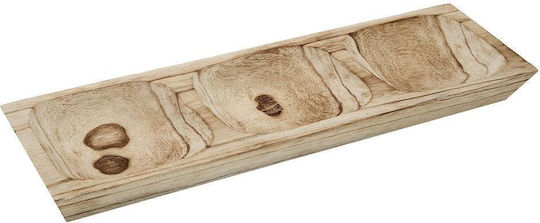 Espiel Ξύλινη Ορντεβιέρα 3 Θέσεων Μπεζ Π13xΜ45xΥ4cm 2τμχ