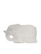 Espiel Round Ceramic Decorative Platters Set Elephant White 36x24x4cm 6pcs