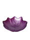 Espiel Round Decorative Platters Set Botanic Purple 15x15x3.5cm 2pcs