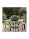 vidaXL Set 5 Pots Metal Black