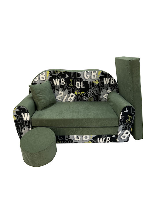 Sofa mit Armlehnen Grün 105x50x60cm 1Stück