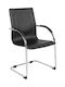 Armchair Visitor Omikron with Arms Black 58x63x94cm 1pcs