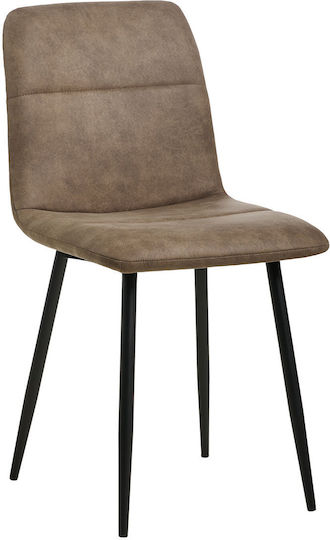 Dining Room Fabric Chair Mocha 87x42x53cm