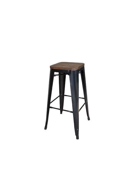 Stool for Bar Outdoor Relix Wood Dark Oak / Bla...