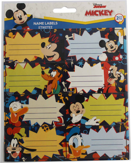Gim Mickey Ετικέτες Τετραδίων 16τμχ