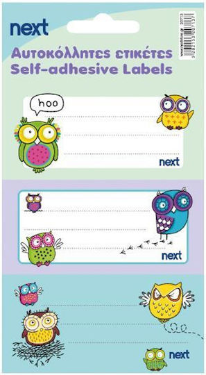 Next Етикети Тетрадки Owls 10бр