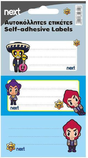 Next Notebook Labels Brawl Stars 10pcs