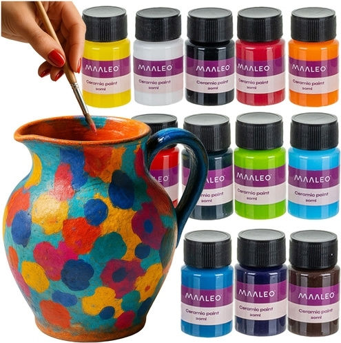 Maaleo Special Craft Paints for Glass 20ml 12pcs