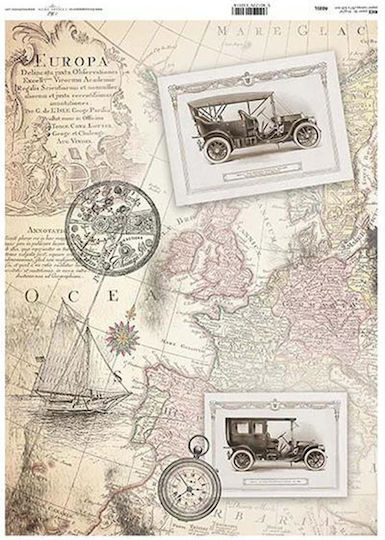 Next Map 1 Hârtie de orez Decoupage