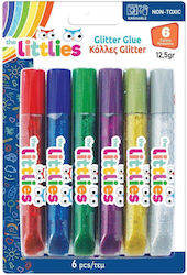 Luna Κόλλα Glitter Πολύχρωμη 12gr 6τμχ