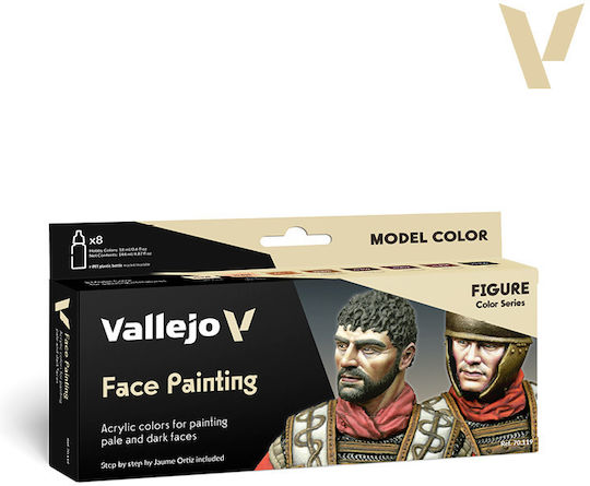 Acrylicos Vallejo Σετ Χρώματα Μοντελισμού Φιγούρα 18ml 8τμχ