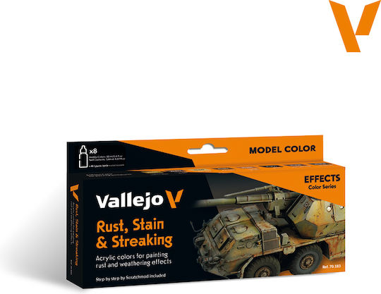 Acrylicos Vallejo Effects Model Making Paint Rust 18ml
