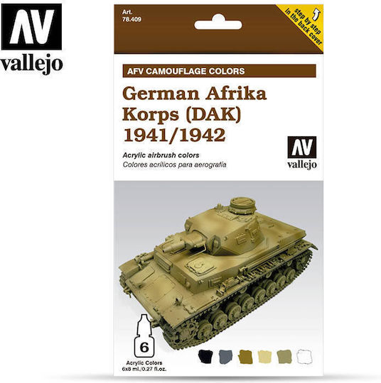 Σετ Χρώματα Μοντελισμού German Afrika Korps 6τμχ 922