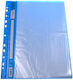 Next Clipboard Flexible with 20 plastic sleeves Slides for Paper A4 Blue 1pcs