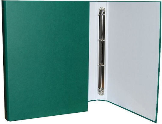 Next Clipboard with 4 Rings for Paper A4 Green Classic 1pcs