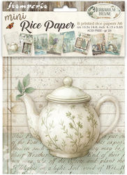 Set of 8 Decoupage Rice Papers Stamperia 10.5×1...