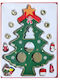 Xmasfest Christmas Decorative Wooden Tree 22cm Green 12 Pieces 1132698