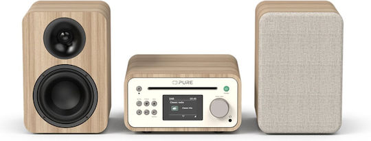 Pure Sistem audio 2 Classic Stereo Mini cu CD Player și Bluetooth Alb