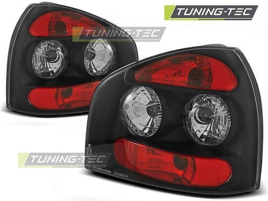 Taillights Audi A3 8l Black 2 Pieces Ltau06