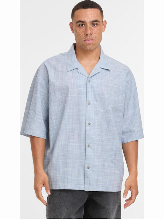 Kurzärmlig Hemd Light Blue, White