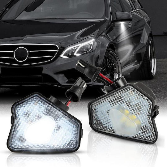 Φως Καθρέπτη Mercedes-benz W201 W246 C117 C218 C207 X156 W176 W201 W202 W204 W124 W212 W221 Smd Led 6000k Λευκά 2 Τεμάχια